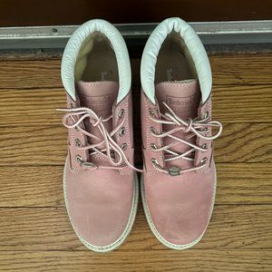 Pink Timberland Boots 7.5